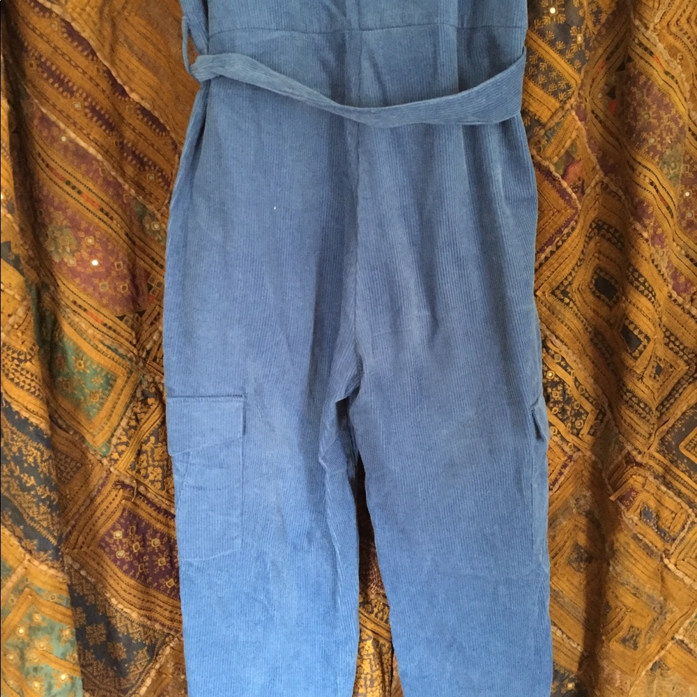 Native Youth Blue Cord Jumpsuit - Picture 5 of 7